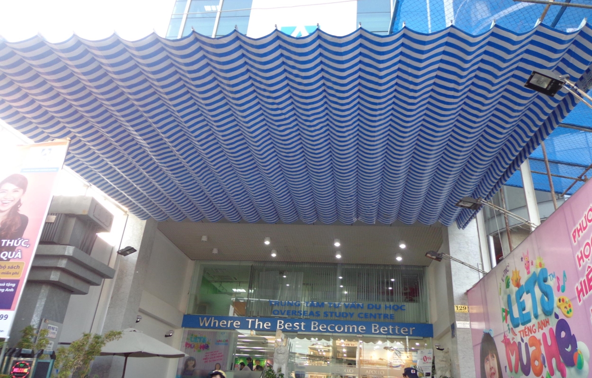 mái hiên di động